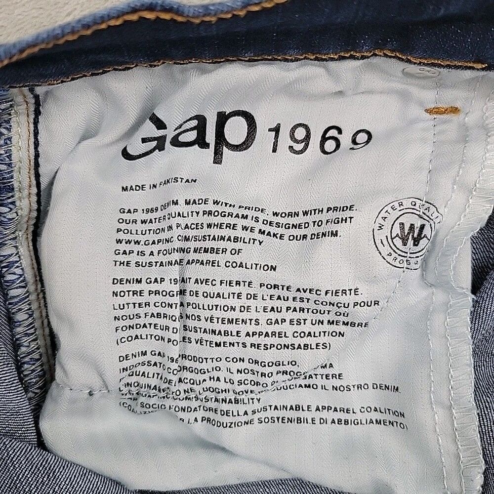 Gap 1969 Womens Ankle Jeans‎ Size 14 Regular Skinny 32Rx26 - Picture 6 of 12